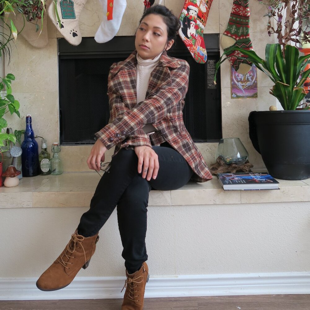 Hazel Plaid Jacket (Small)